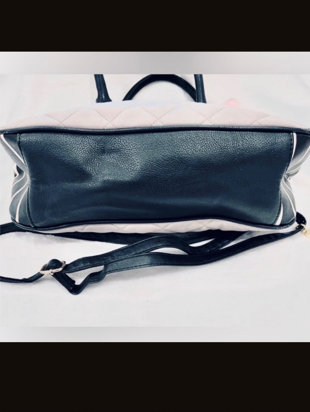Betsy Johnson Stylish Set: Colorblocked Satchel @ Stripped Wallet Set. - Picture 4 of 16